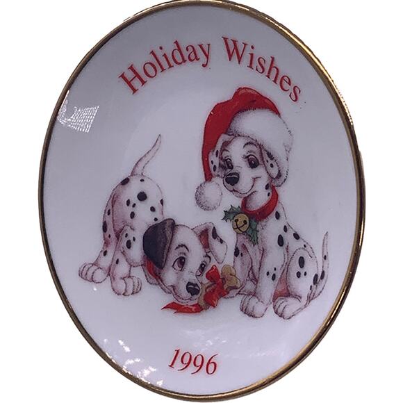 Hallmark Keepsake 1996 Disney 101 Dalmatians Christmas Wishes Ornament in Box - Picture 3 of 6